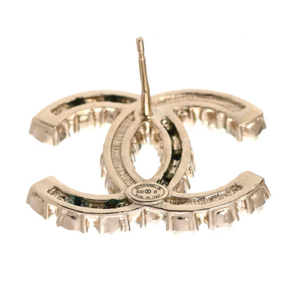 Chanel Crystal Pearl CC Dazzling Domino Earrings Gold 4 of 5