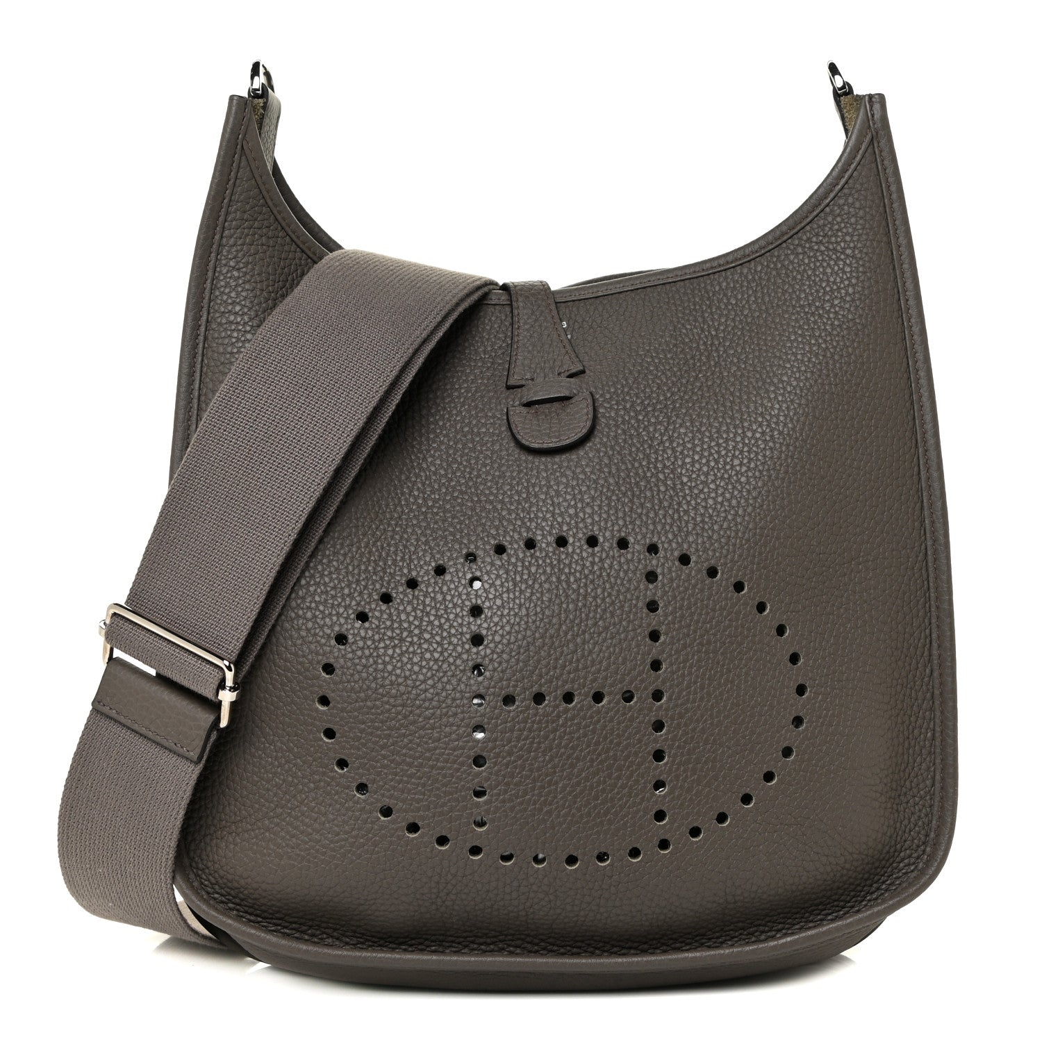 Hermes Taurillon Clemence Evelyne III PM Etain 1 of 11