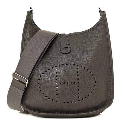 Hermes Taurillon Clemence Evelyne III PM Etain 1 of 11