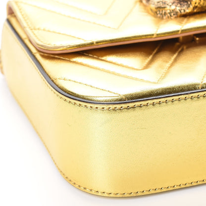 Gucci Metallic Nappa Matelasse Broadway Shoulder Bag Gold 9 of 17