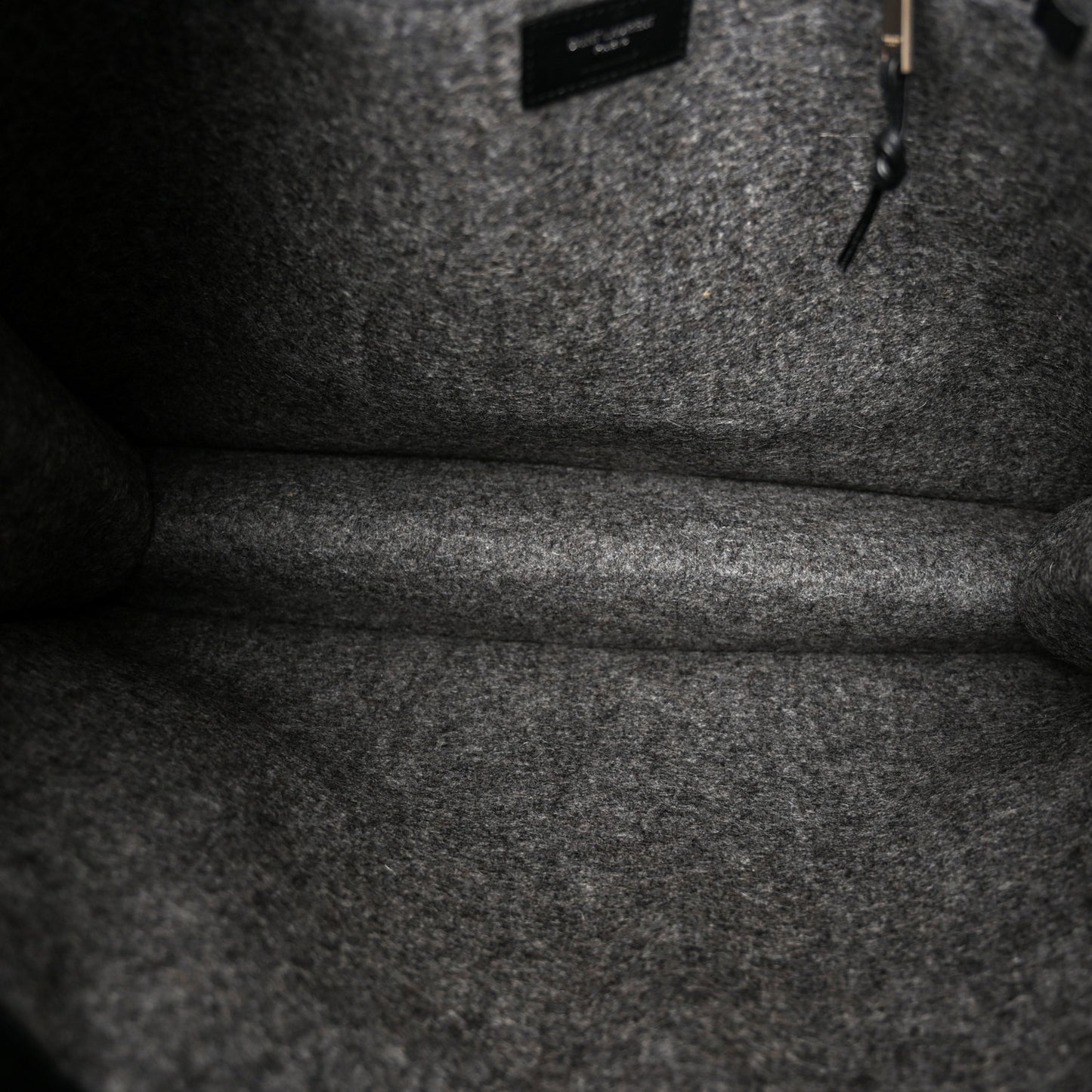 Wool Calfskin Rive Gauche Tote Grey