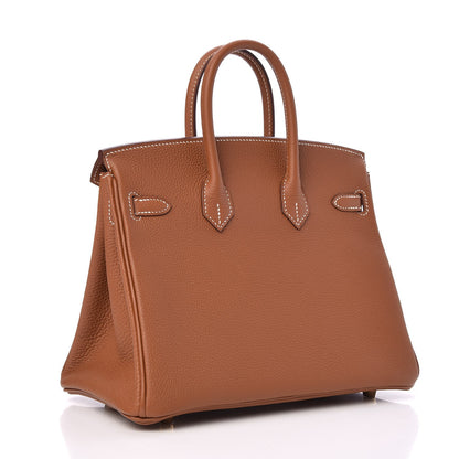 Hermes Togo Birkin 25 Gold 3 of 33