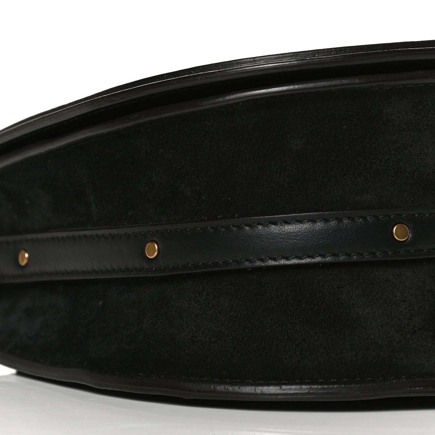 Chloe Calfskin Suede Medium Nile Bracelet Bag Black 9 of 10