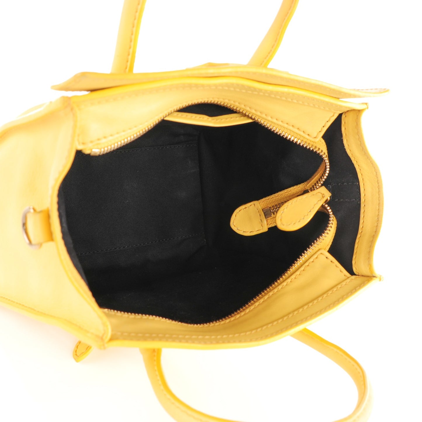 Smooth Calfskin Nano Luggage Citron