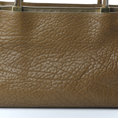 Chloe Pebbled Calfskin Dree Shoulder Bag Nut 9 of 9