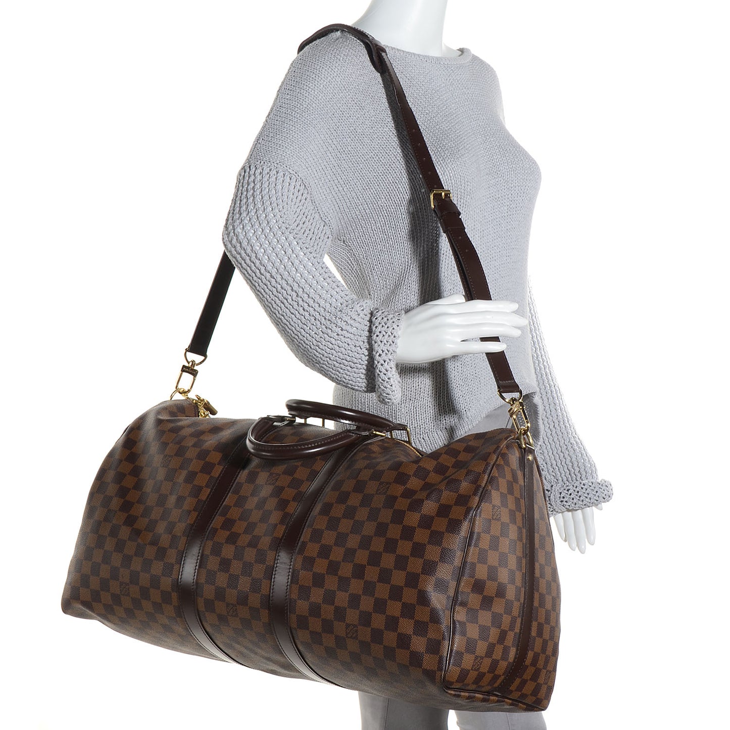 Damier Ebene Keepall Bandouliere 55