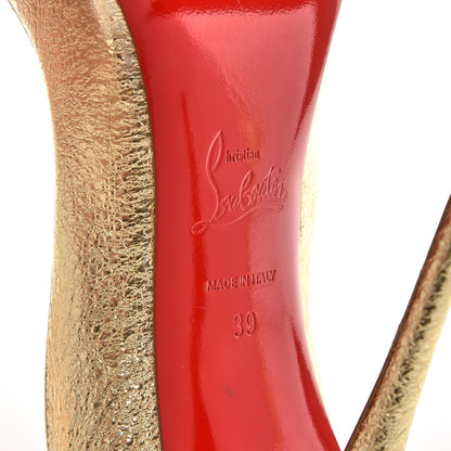 Christian Louboutin Nappa Pepite So Kate 120 Pumps 39 Gold 7 of 9
