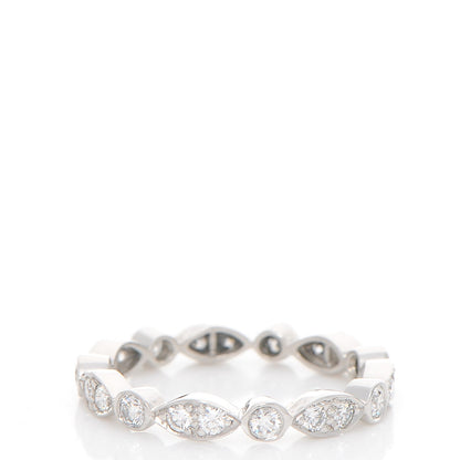 Tiffany Platinum Diamond Jazz Ring 7 3 of 5