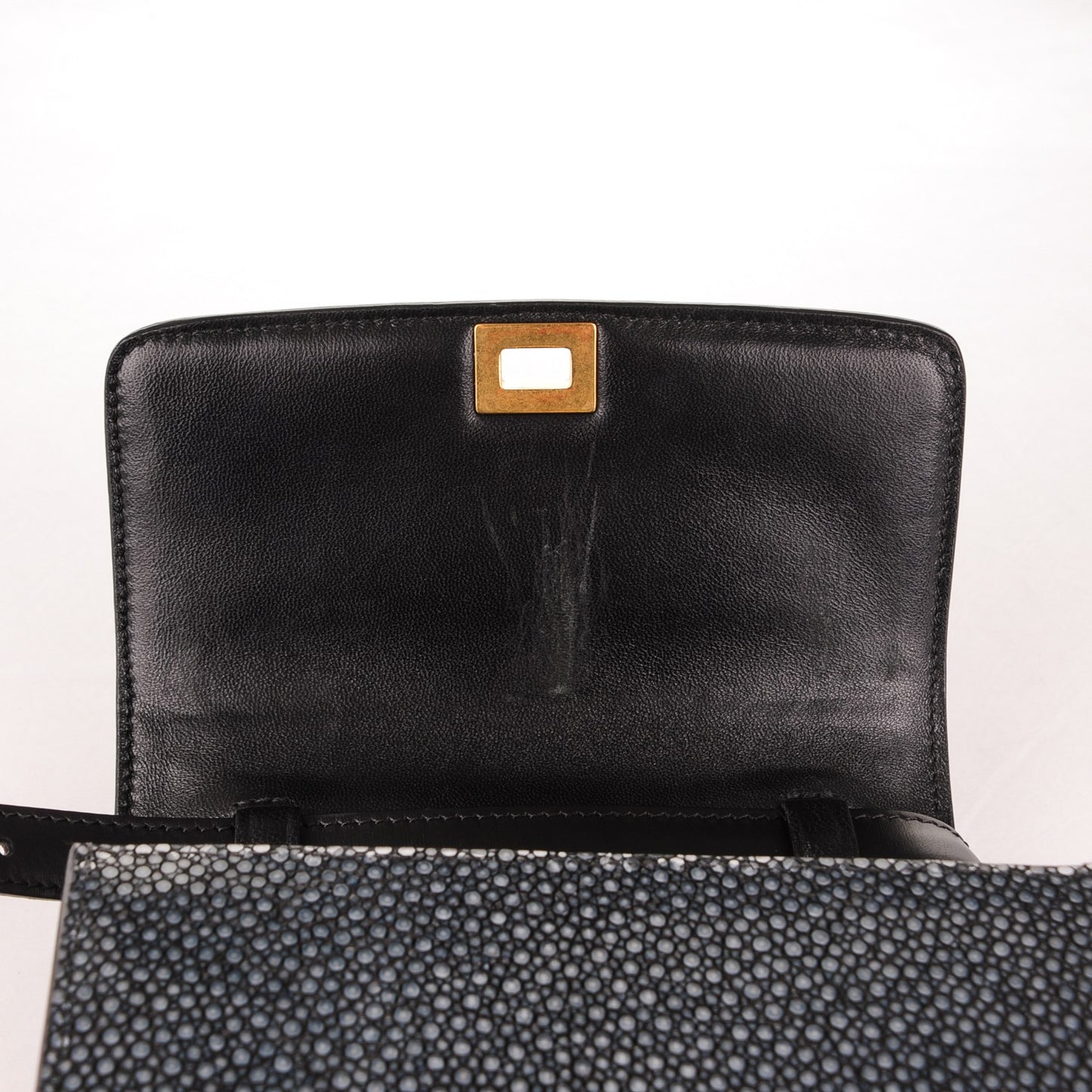 Stingray Small Classic Box Flap Bag Black