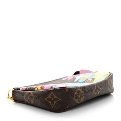 Louis Vuitton Monogram 2021 Christmas Animation Japanese Garden Mini Pochette Accessories Wisteria Pink 4 of 9
