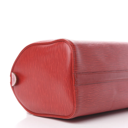 Louis Vuitton Epi Speedy 25 Castillan Red 5 of 14