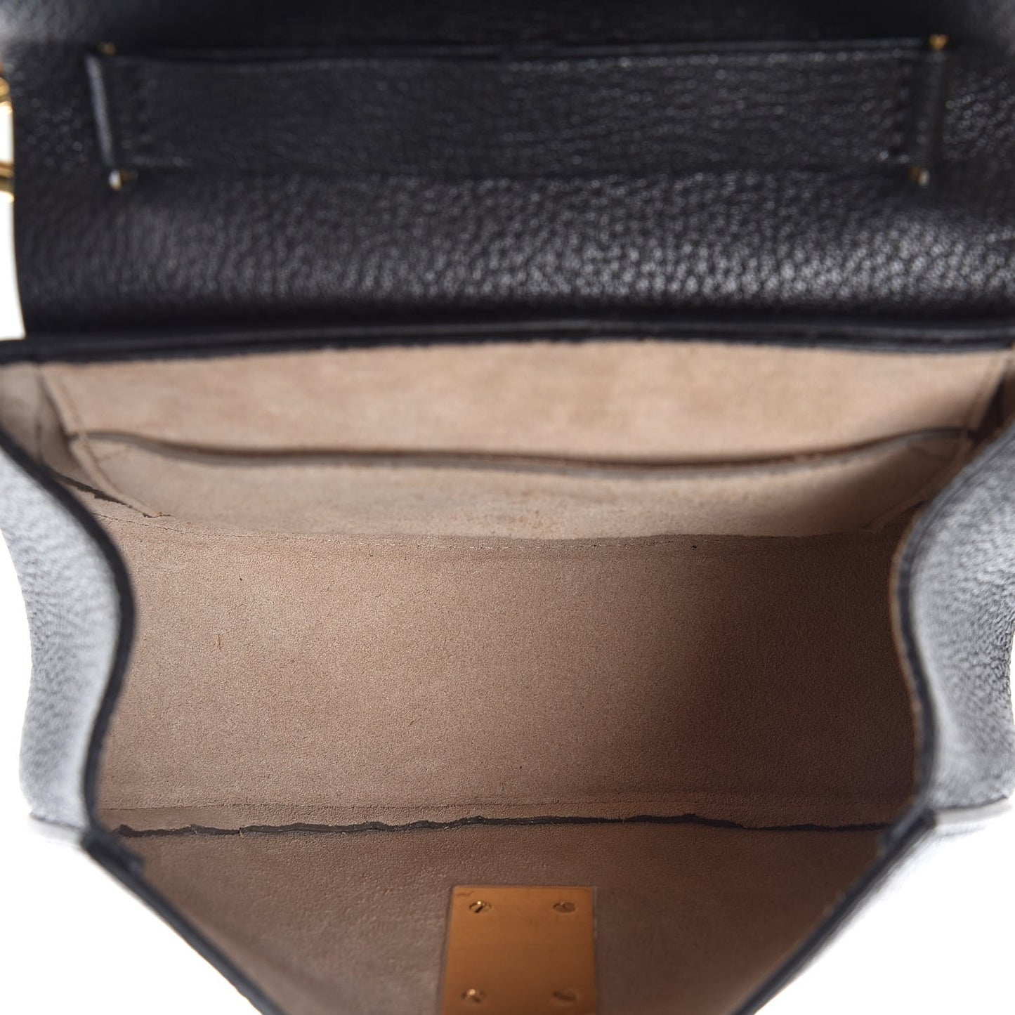 Grained Lambskin Mini Drew Shoulder Bag Black