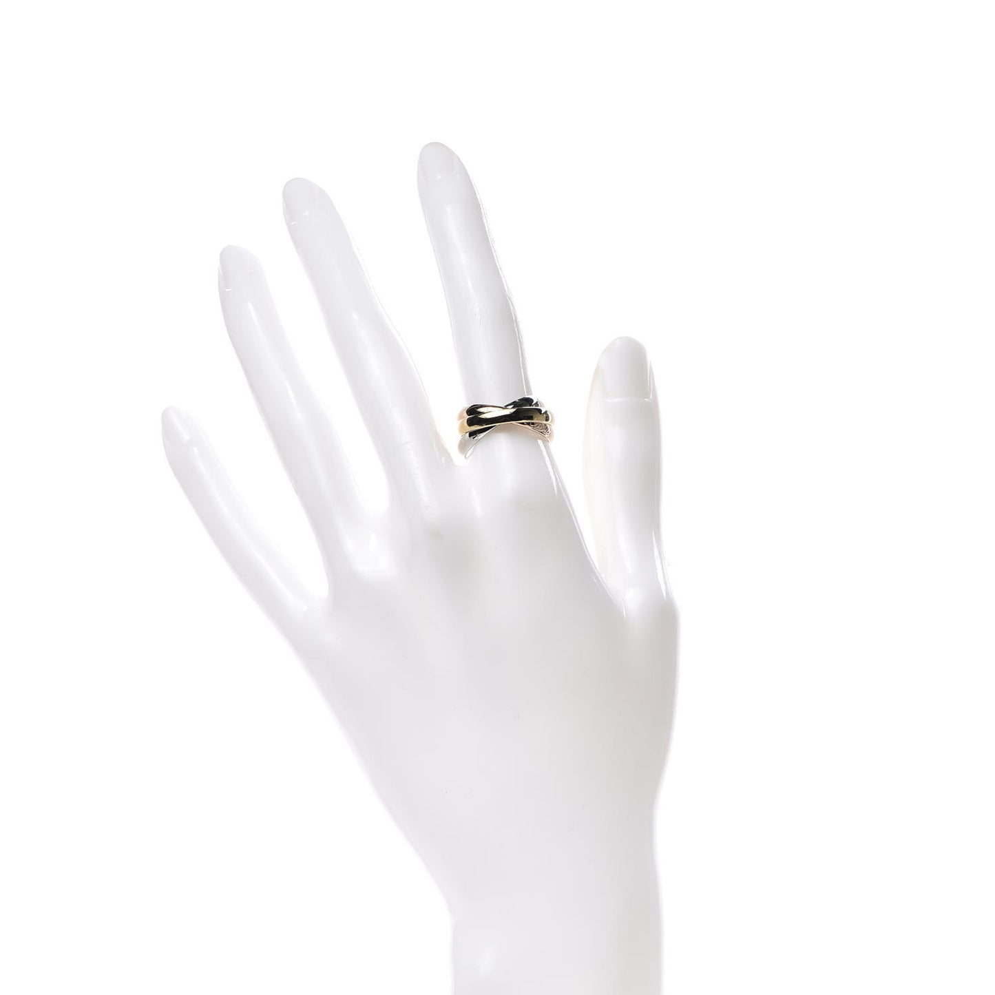 18K Pink Yellow White Gold Classic Les Must De Trinity Ring 52 6