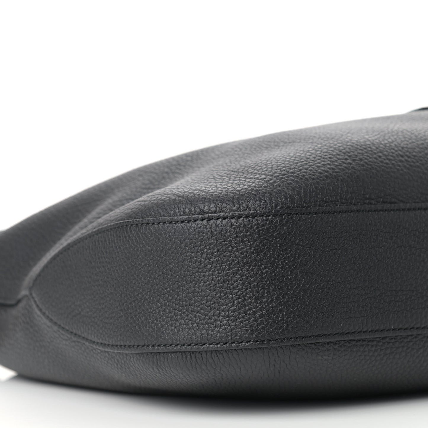 Soft Grained Calfskin Large Jackie Hobo Black