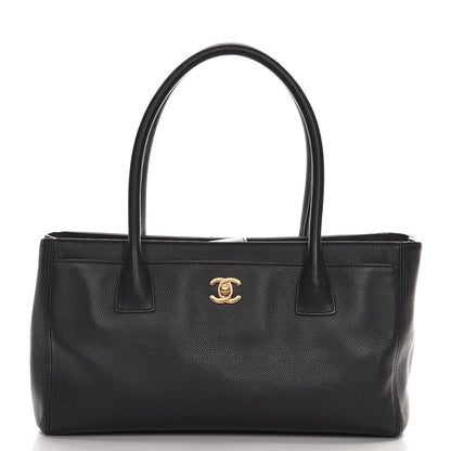 Chanel Calfskin Small Cerf Shopper Tote Black 1 of 7