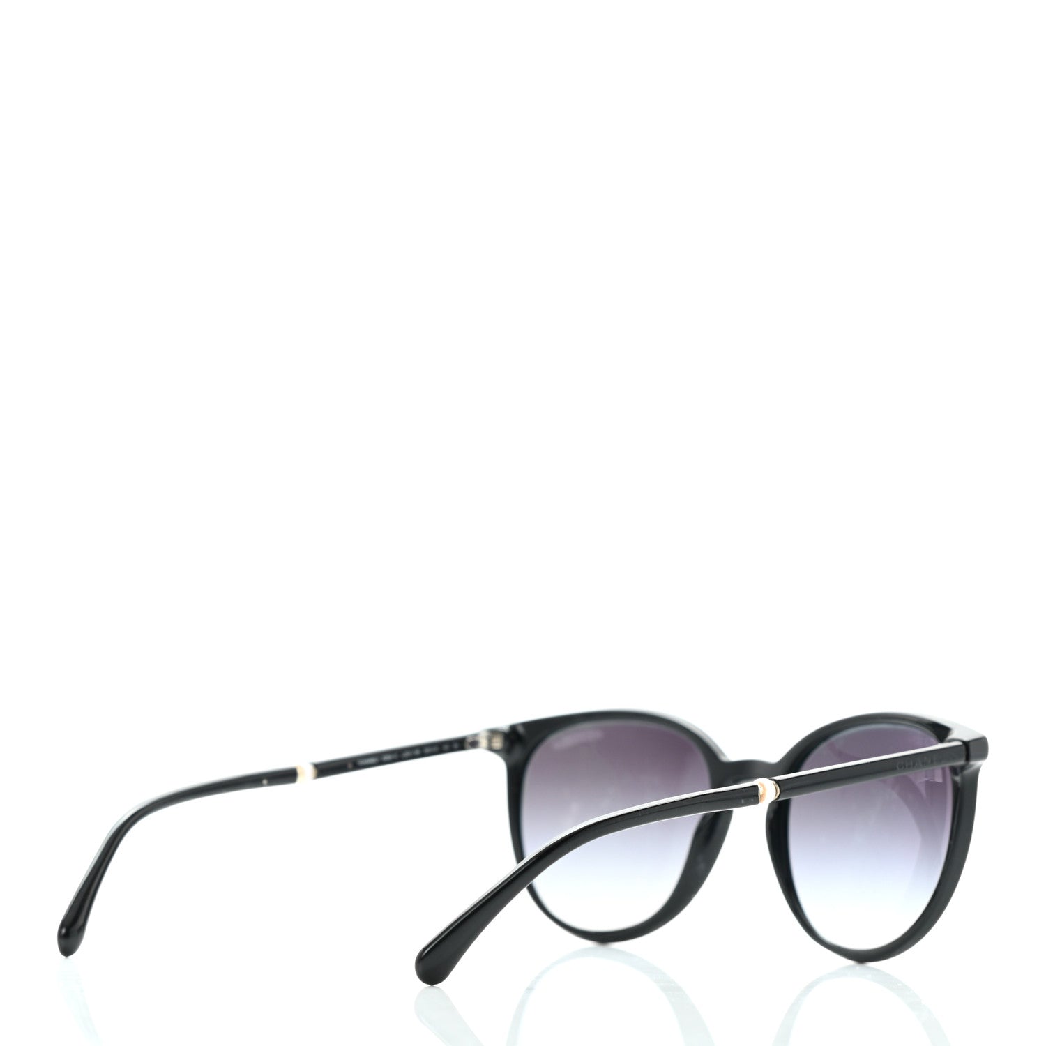 Chanel Acetate Butterfly Pearl Sunglasses 5394 Black 4 of 7