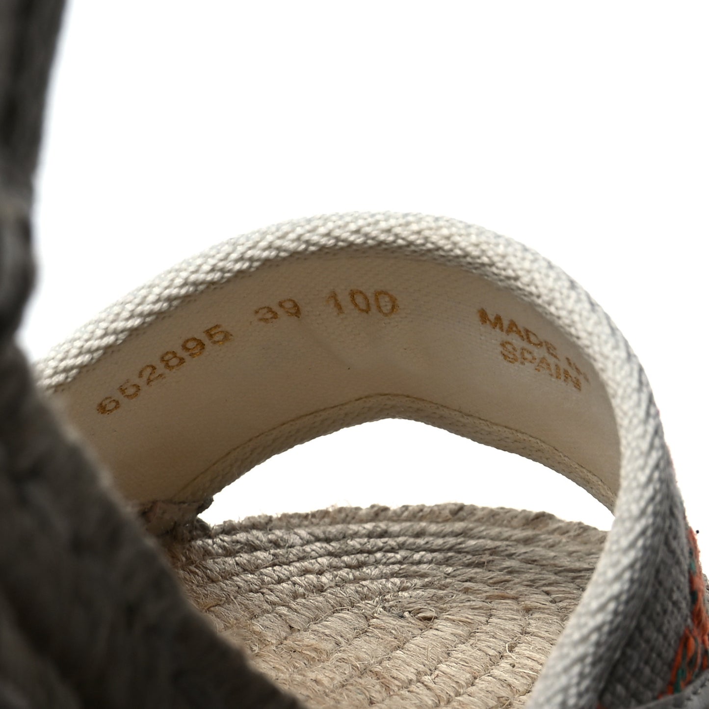 Linen Psychedelic Mini GG Monogram Ankle Wrap Platform Espadrille Wedge Sandals 39 Multicolor Mystic White