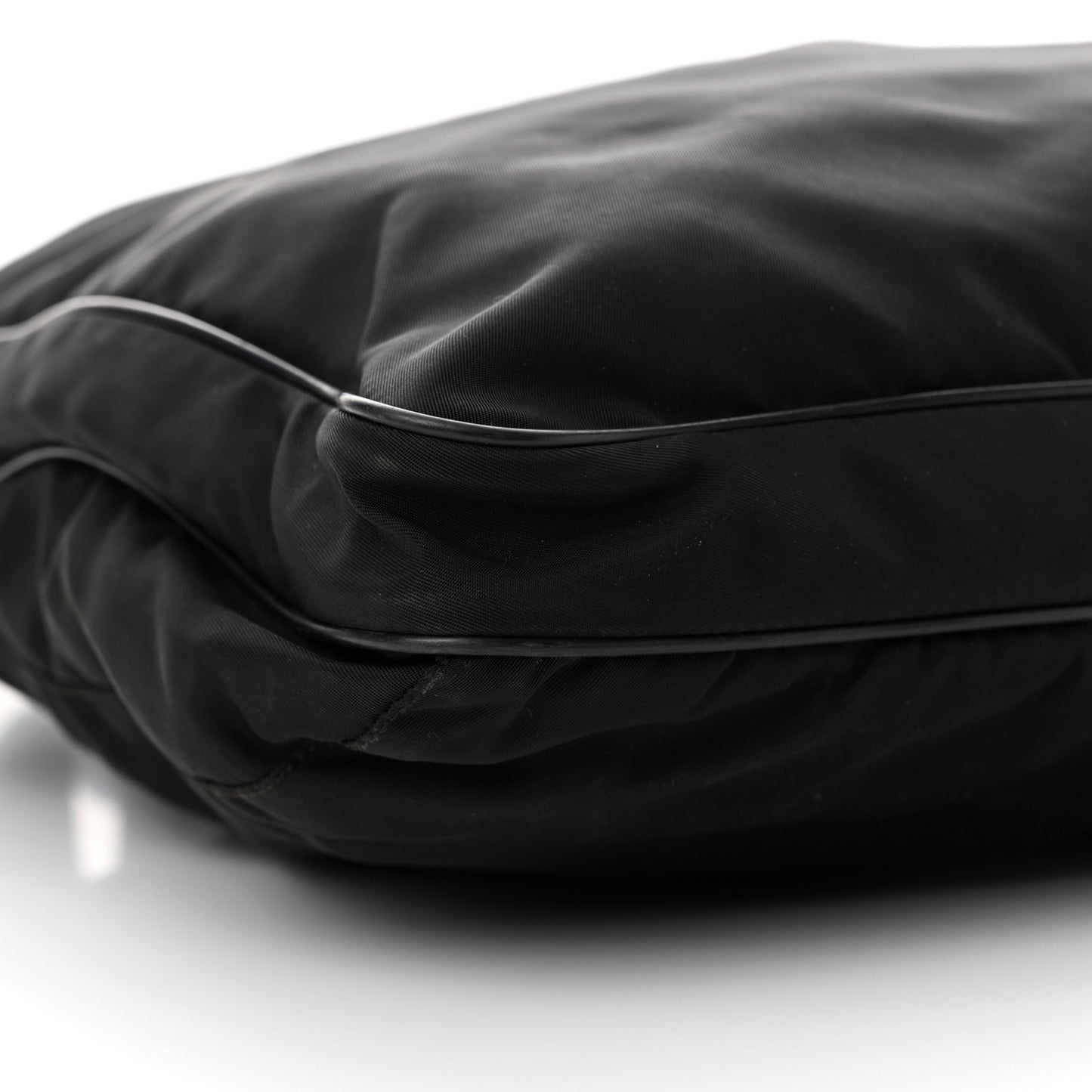 Nylon Vela Flat Messenger Bag Black