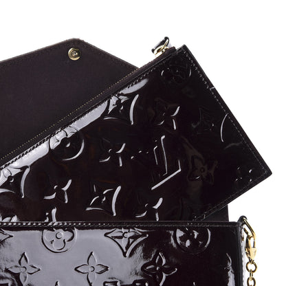 Louis Vuitton Vernis Pochette Felicie Chain Wallet Amarante 9 of 13