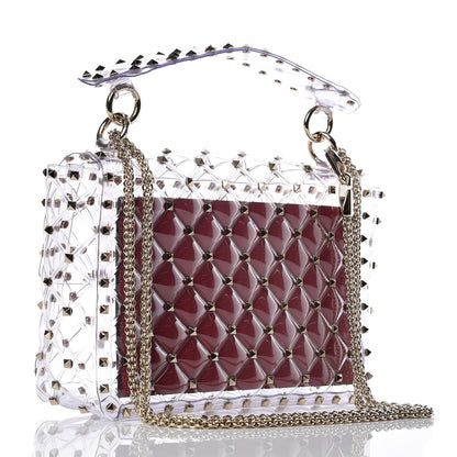 Valentino Garavani PVC Medium Rockstud Spike Shoulder Bag 3 of 8