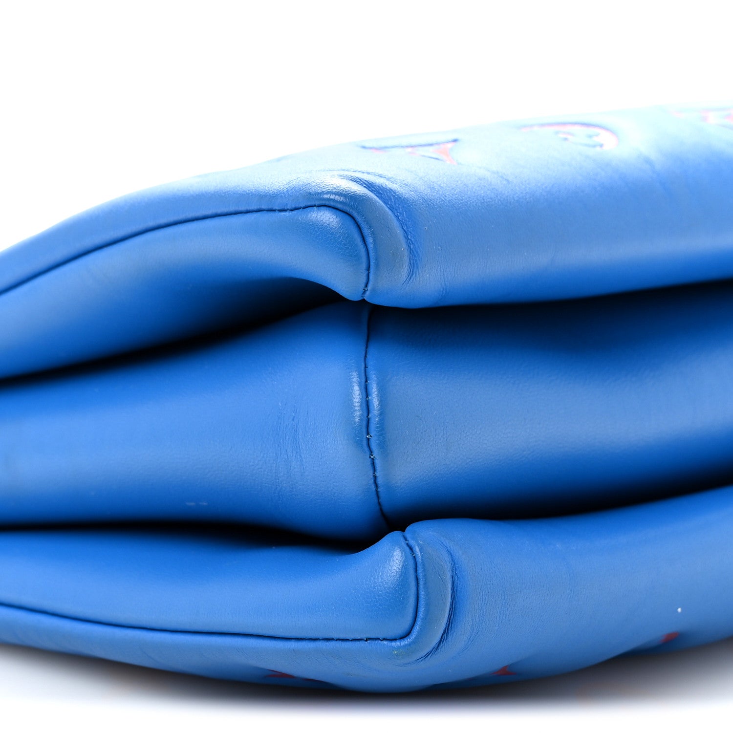 Louis Vuitton Lambskin Embossed Monogram Vuittamins Coussin PM Blue Red 9 of 13