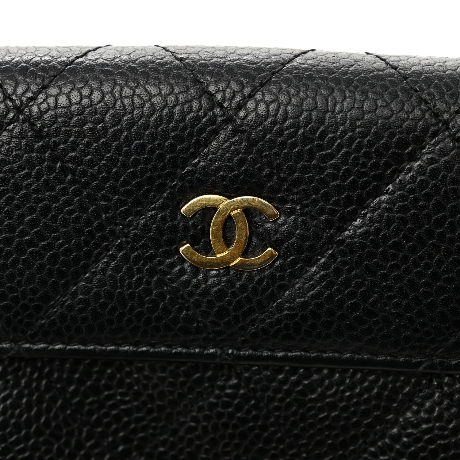 Chanel Caviar Quilted Compact French Flap Wallet Black 12 of 12