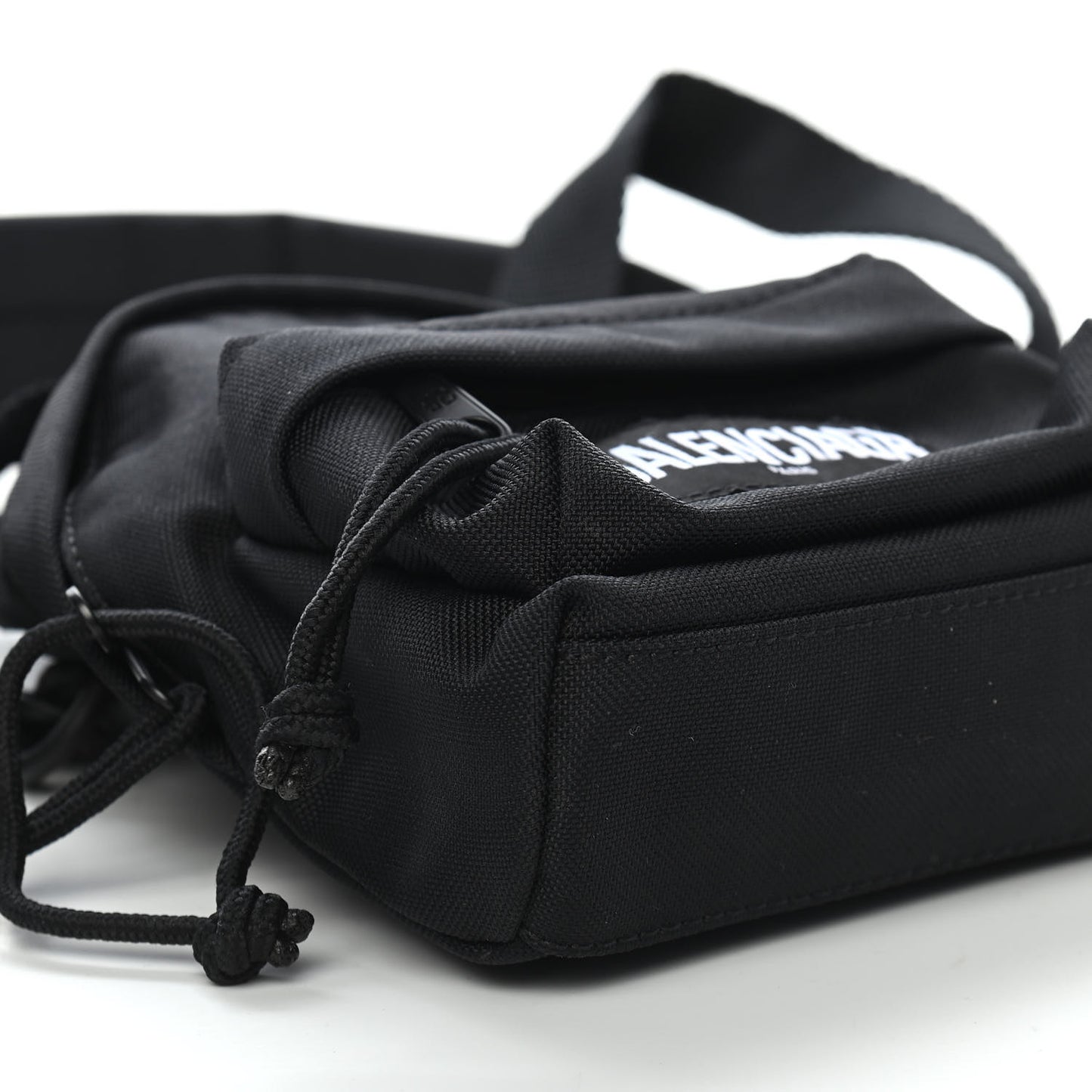 Recycled Casual Nylon Mini Oversized Backpack Black