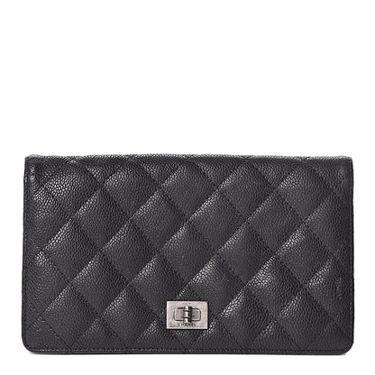 Chanel Caviar Quilted Reissue Yen Wallet Black 1 of 12