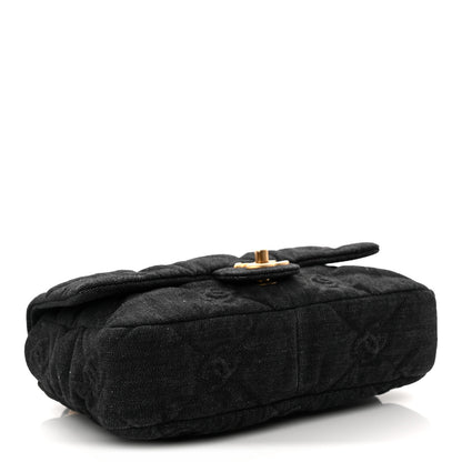 Chanel Denim Quilted Medium Funky Town Flap Black 4 of 10
