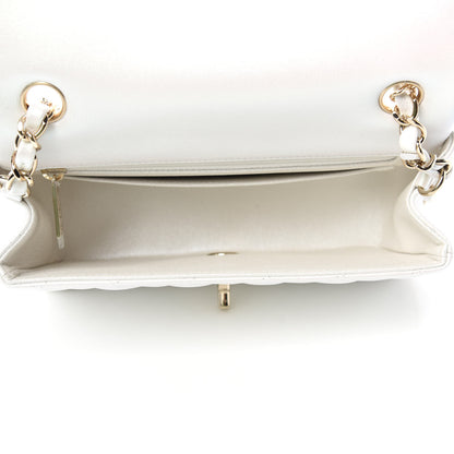 Chanel Iridescent Calfskin Quilted Mini Rectangular Flap White 5 of 11