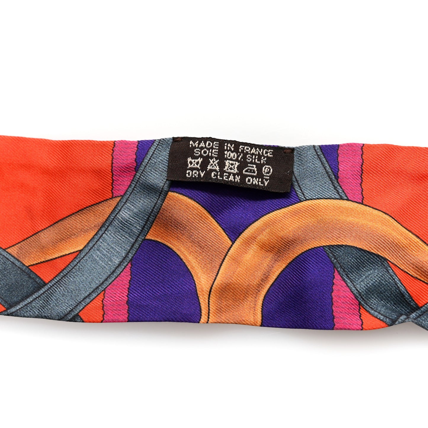 Silk Grand Manege Fleuri Twilly Bouton D'Or Violet Rose