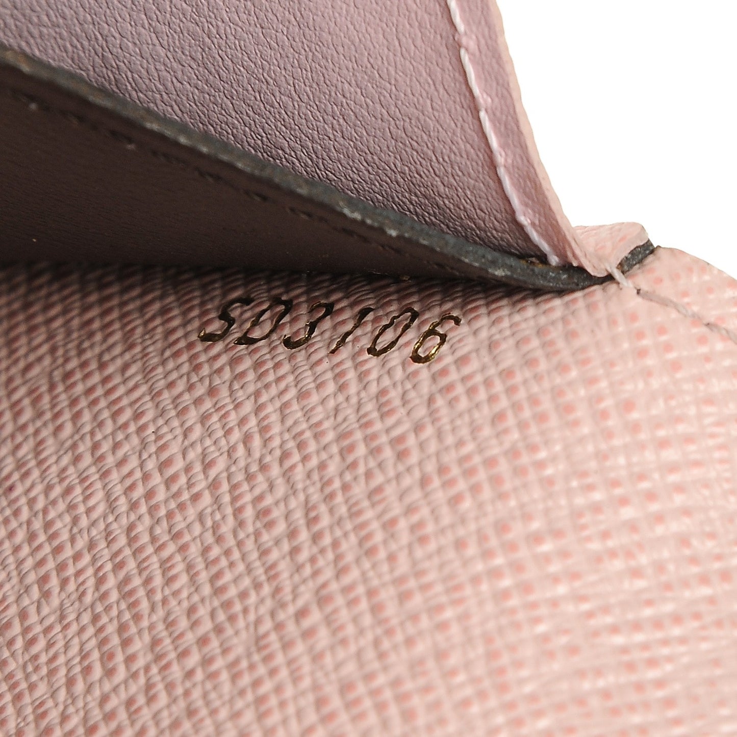 Monogram Emilie Wallet Rose Ballerine