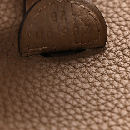 Hermes Taurillon Clemence Evelyne TPM Beige De Weimar Gris Etain 6 of 10