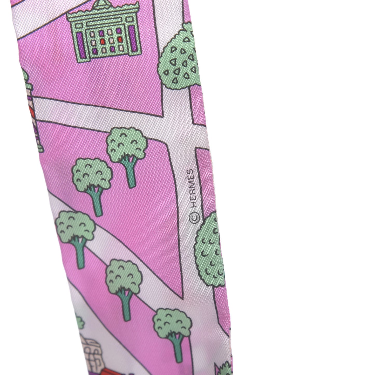 Silk Les Nouveaux Amoureux de Paris Twilly Rose Buvard White Vert