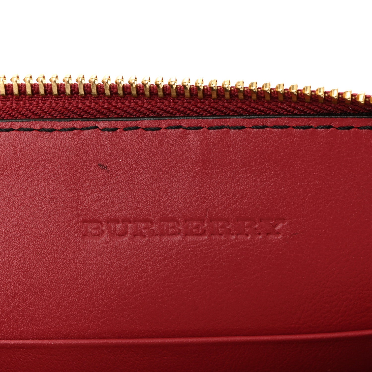 Burberry House Check Derby Peyton Crossbody Clutch Bag Red 6 of 10