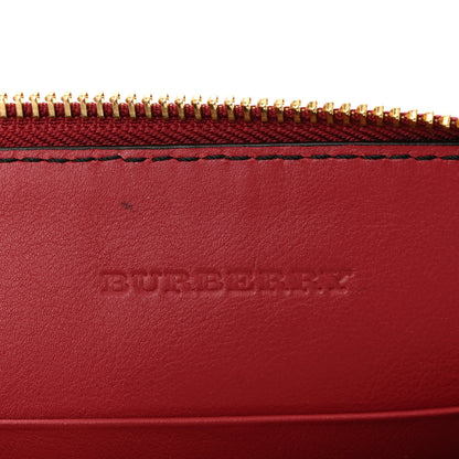 Burberry House Check Derby Peyton Crossbody Clutch Bag Red 6 of 10