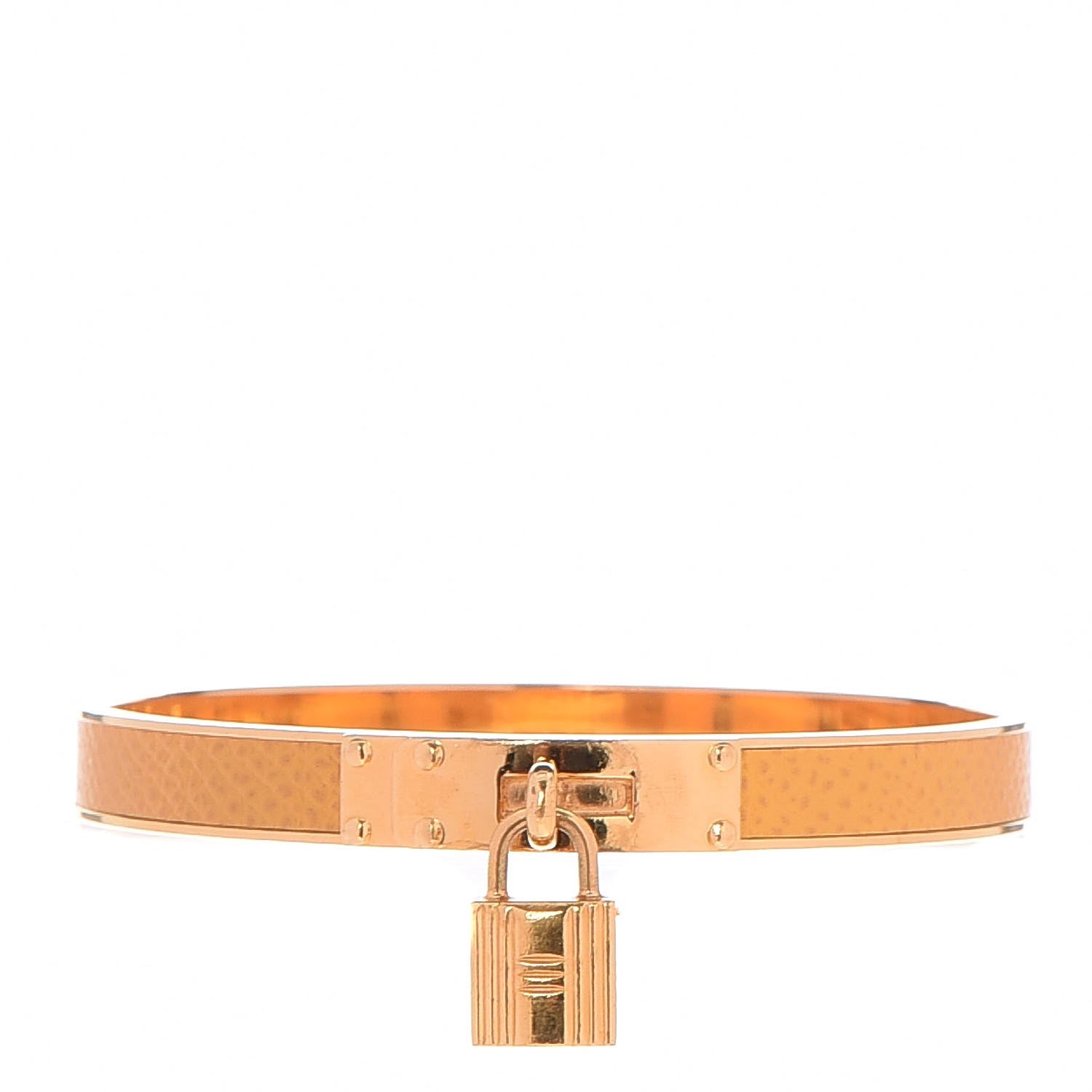 Hermes Courchevel Kelly Lock Cadena Bracelet Jaune 1 of 5