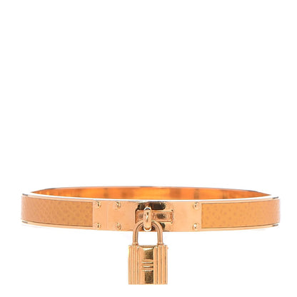 Hermes Courchevel Kelly Lock Cadena Bracelet Jaune 1 of 5