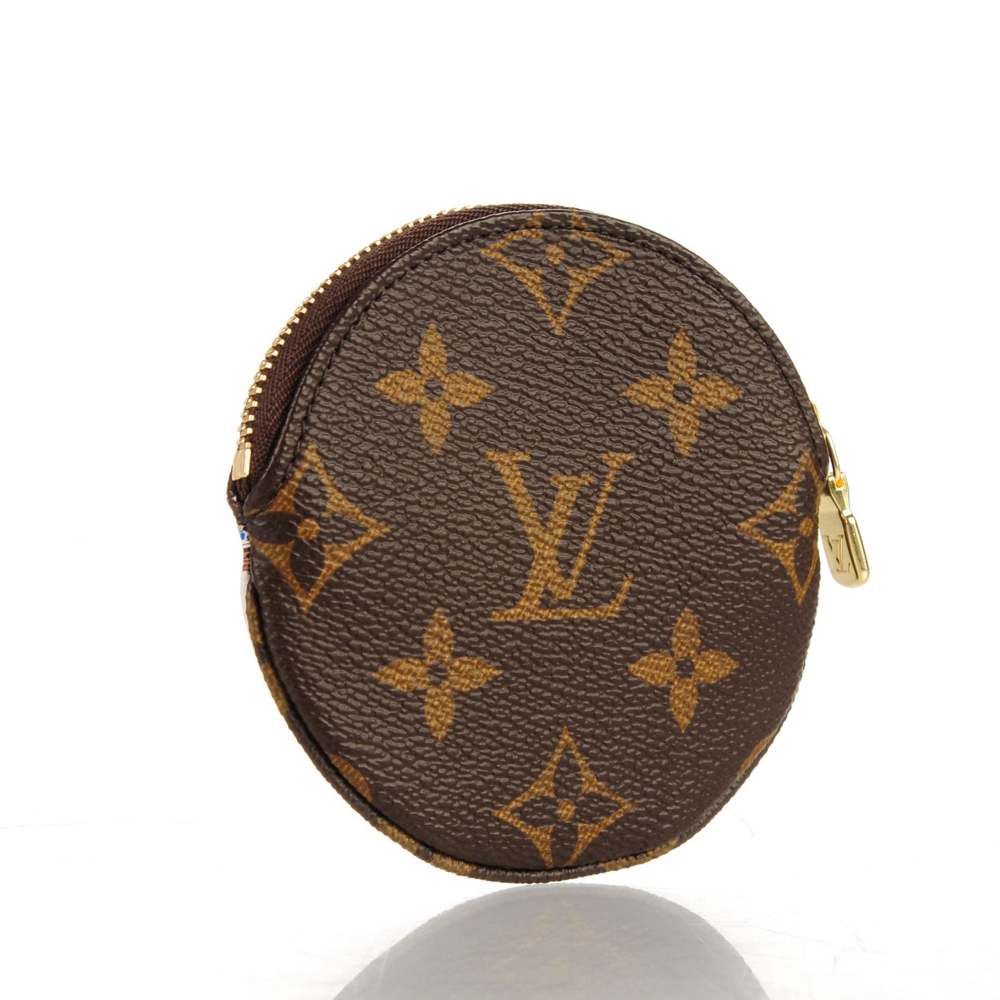 Monogram 2016 Christmas Animation Round Coin Purse Rouge