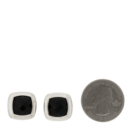 David Yurman Sterling Silver Black Onyx 11mm Albion Earrings 2 of 4