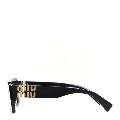 Miu Miu Acetate Rectangle Sunglasses SMU 07YS Black 4 of 7