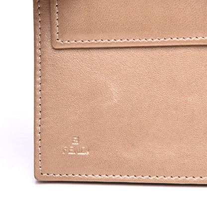 Fendi Metallic Nappa Logo Embossed Long Wallet On Chain Gold 7 of 12
