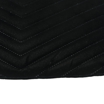 Saint Laurent Velvet Matelasse Chevron Monogram A5 Wristlet Black 11 of 11