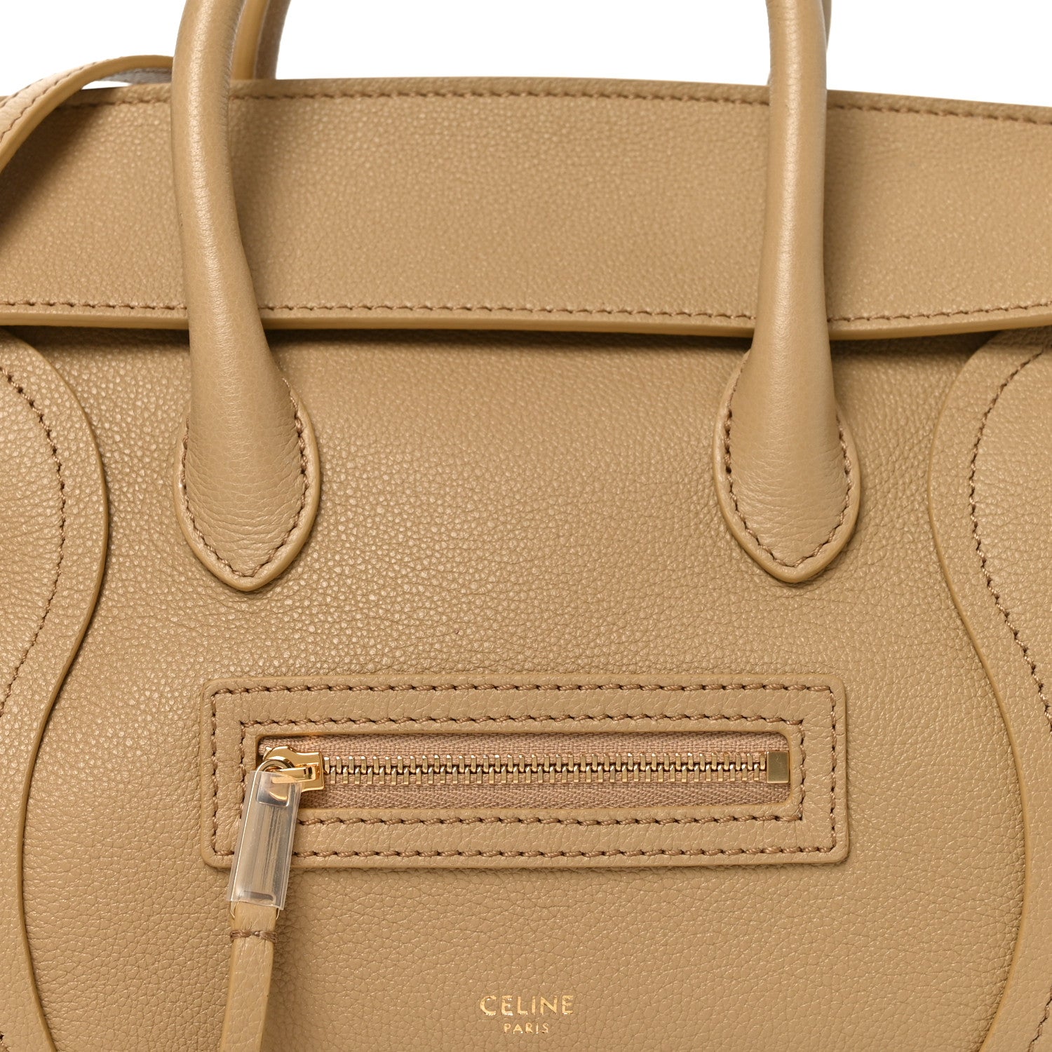 Celine Grained Calfskin Small New Luggage Sandcastle 8 of 10