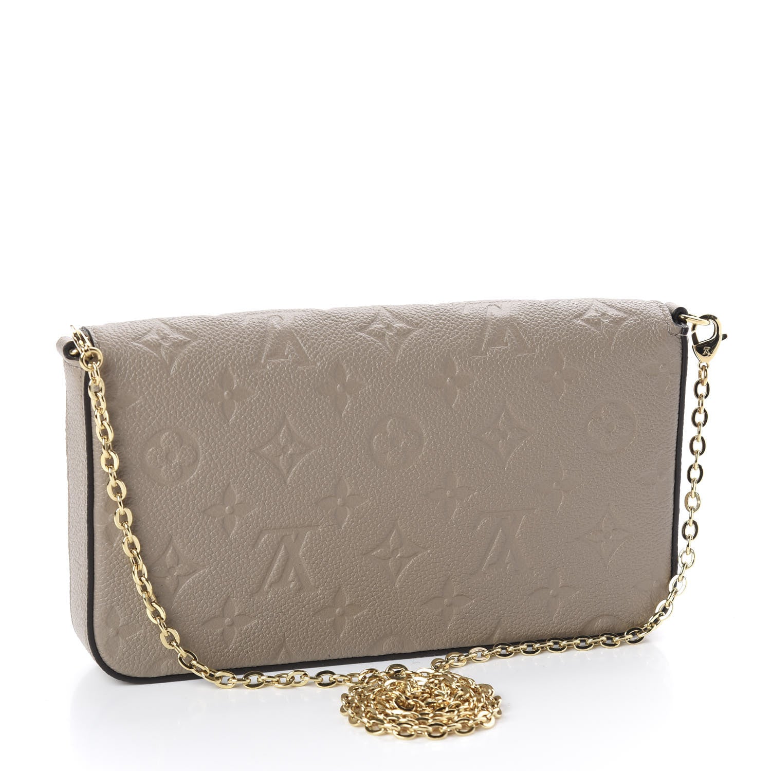 Louis Vuitton Empreinte Pochette Felicie Chain Wallet Tourterelle 2 of 10