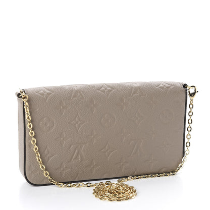 Louis Vuitton Empreinte Pochette Felicie Chain Wallet Tourterelle 2 of 10