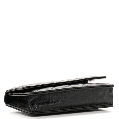Chanel Caviar Quilted Wallet On Chain WOC Black 4 of 14