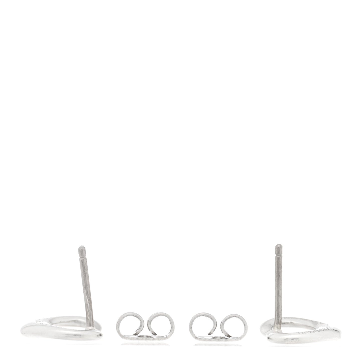 Sterling Silver Elsa Peretti 11mm Open Heart Earrings