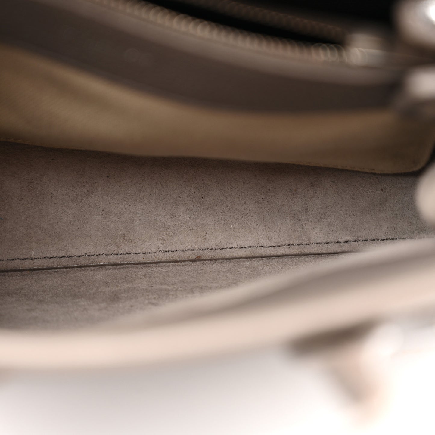 Grained Calfskin Nano Supple Sac De Jour Fog