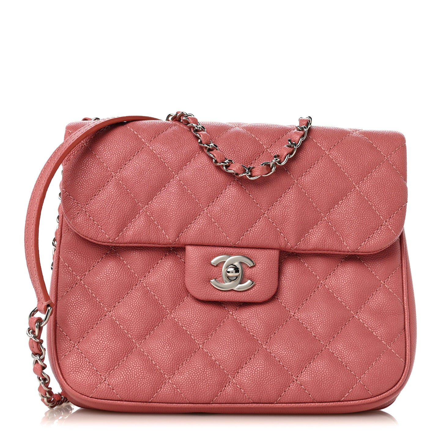Caviar Quilted Medium Urban Companion Flap Pink
